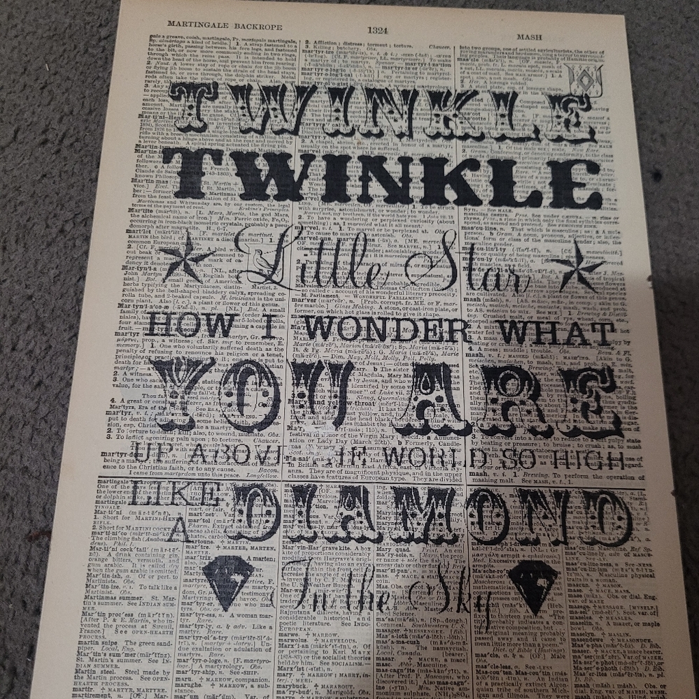 100 year old page wall art